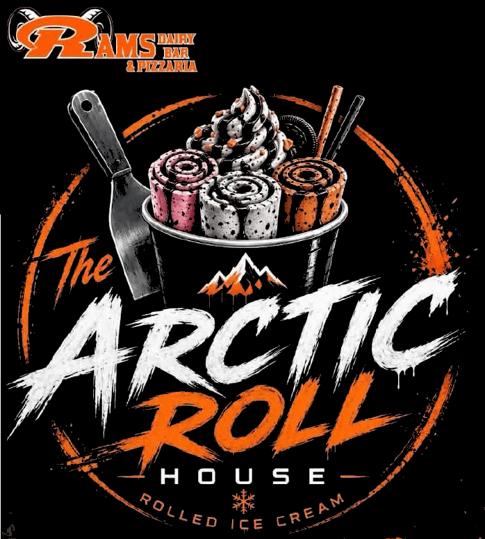 The Arctic Roll House at Rams Dairy Bar & Pizzaria — rolled ice cream